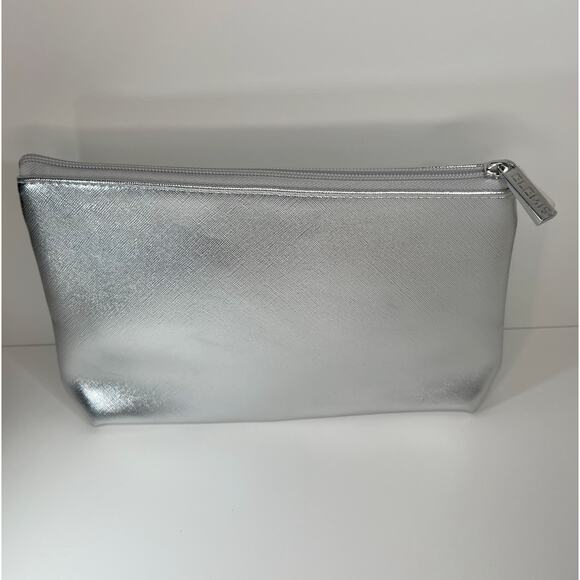 New Silver Metallic Elemis Cosmetic Bag Pouch - Picture 3 of 6
